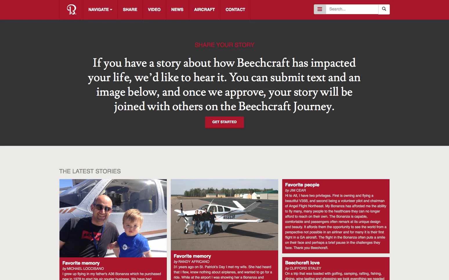 Hawker Beechcraft - Journey Share Your Story submissions