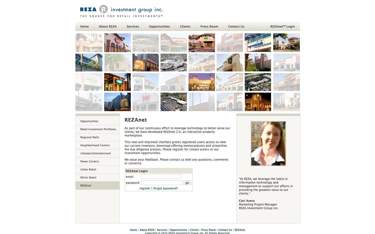 REZA Investment Group - REZAnet property marketplace