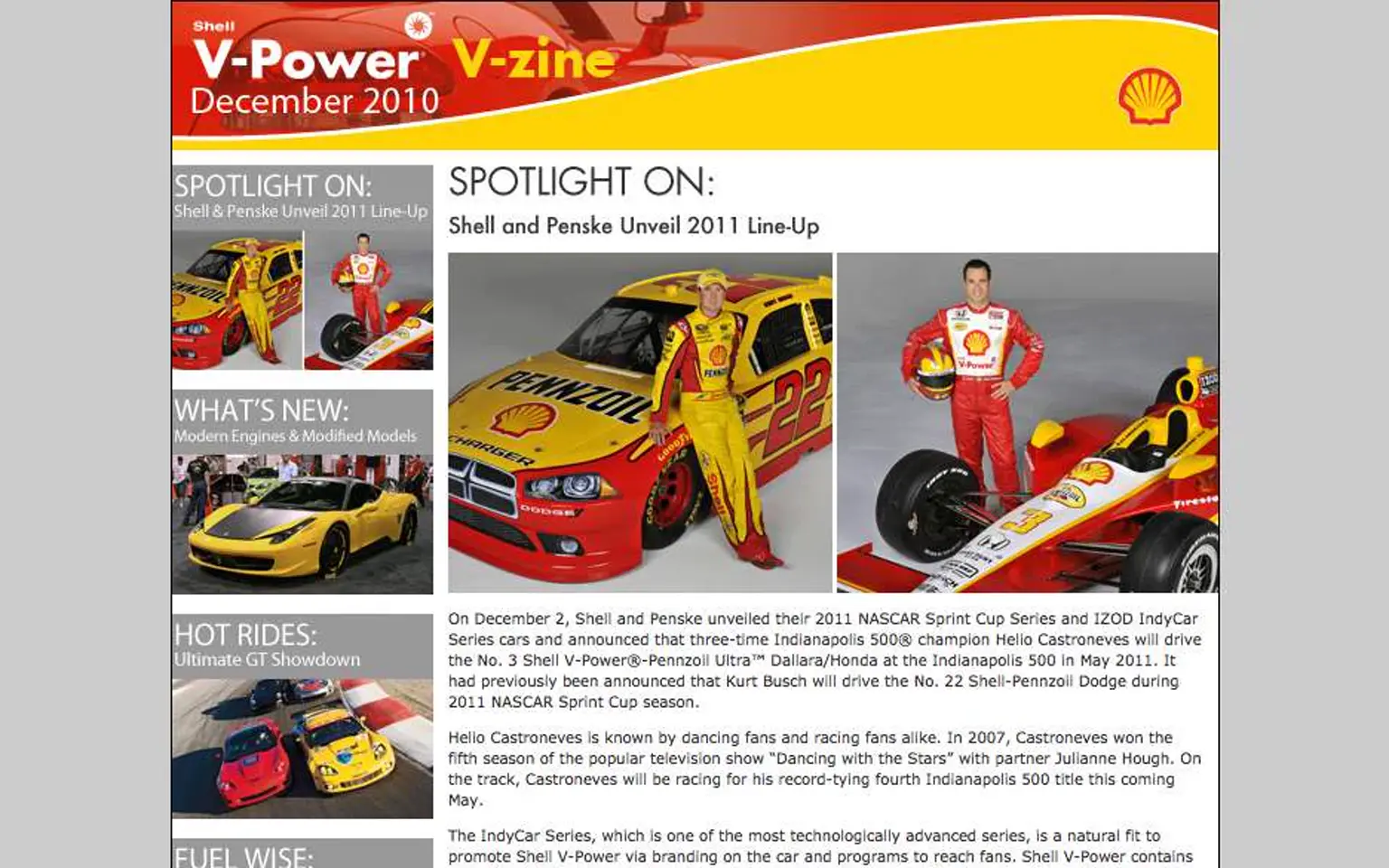 Shell - V-Power V-zine December 2010 issue